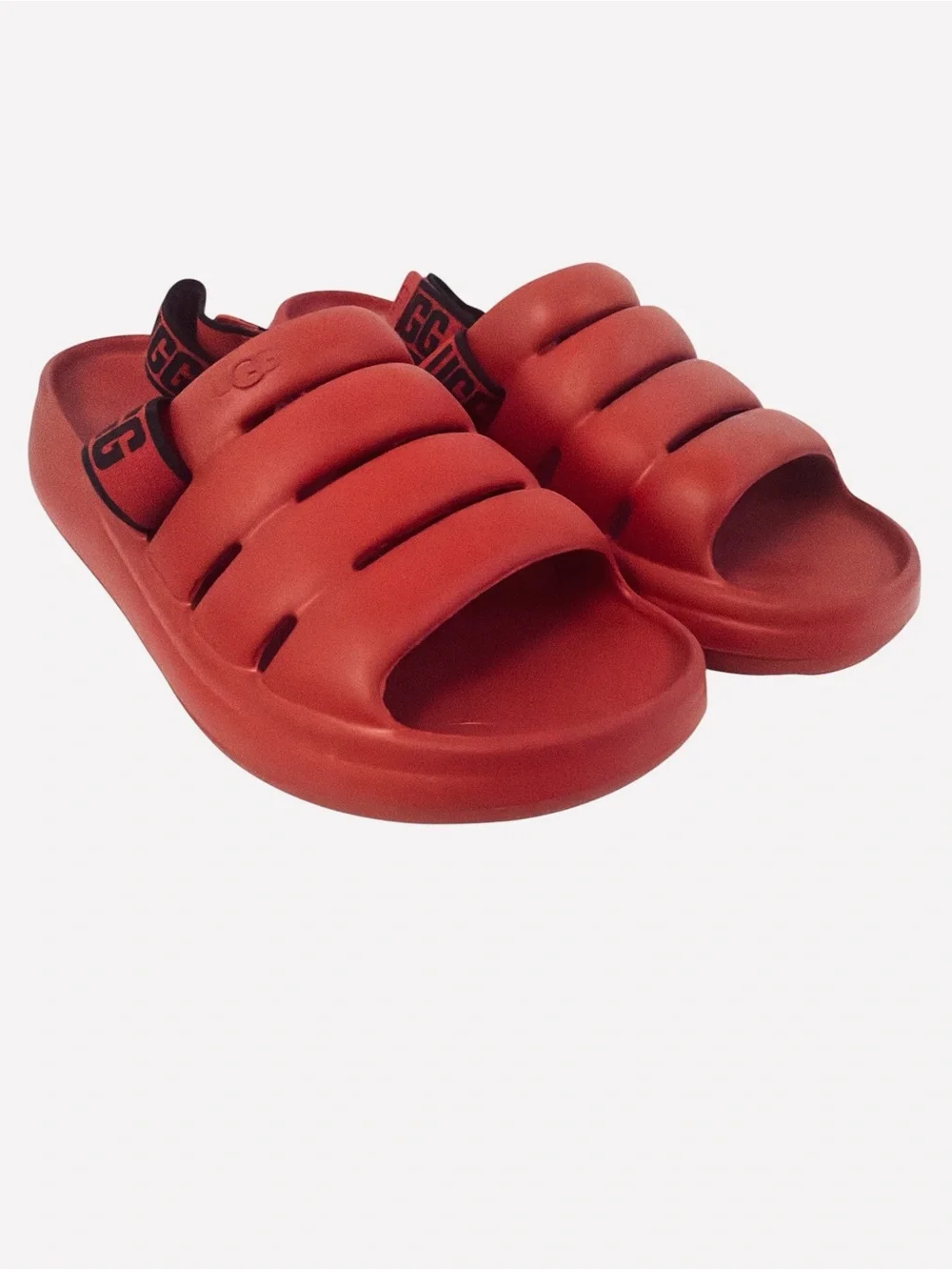 Ugg Australia M Sport Yeah Cushioned Sandals w/Removable Strap Red Mens Size 13